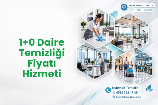 1+0 Daire Temizliği Fiyatı Hizmeti