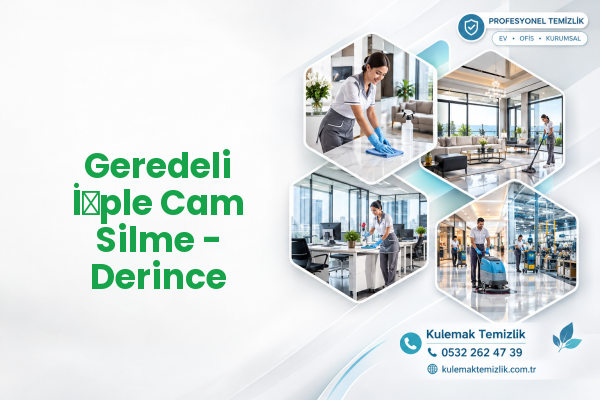Geredeli İ̇ple Cam Silme - Derince